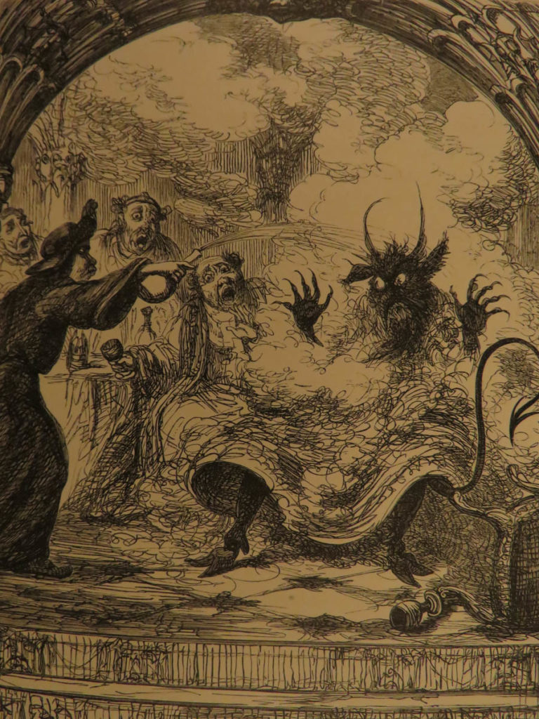 1864 ingoldsby legends occult esoteric tenniel leech cruikshank illustrated art | <em>“abracadabra! ”</em> <em> </em> <em>a beautiful and attractive 1864 printing of the famous “ingoldsby legends. ” this collection of myths, ghost stories, and poetry was written by r. H. Barham, who is better known by his penname, thomas ingoldsby. These legends were extremely popular from their inception in 1837, but this edition was illustrated with 60 george cruikshank illustrations! While this collection is less popular today than it was in the 19<sup>th</sup>-century, it does include aspects that are still recognizable – the magic command “abracadabra” and a version of the children’s song bingo! </em> <em> </em> <em>this 1864 edition includes 60 illustrations by george cruikshank, john leech, and john tenniel! </em>