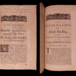 1685 Assassination King Charles II 1ed England Rye House Plot 2in1 Thomas Sprat