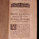 1685 Assassination King Charles II 1ed England Rye House Plot 2in1 Thomas Sprat