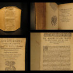 1637 RARE Quintilian Institutio Oratoria Rhetoric Oratory Public Speeches ROME