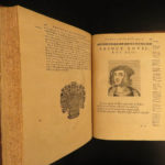 1668 History of FRANCE Mezeray Clovis Pharamond Legends St Louis IX Portraits 3v