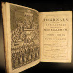 1682 1ed Journal of British Parliament Queen Elizabeth I England d’Ewes Politics