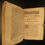 1629 1ed Facundus of Hermaine RARE Defense of Council of Calcedon North African