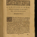 1681 Synod of Diocese of Alba ITALY Decrees Catholic Church Turin Saluzzo