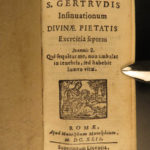 1642 Saint Gertrude the Great Divine Piety Mysticism Benedictine Nun Catholic