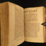1693 1ed Inquisition History RARE Catholic Church Marsollier & Limborch French
