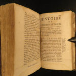 1693 Inquisition History 1ed RARE Catholic Church Marsollier & Limborch French