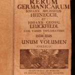 1707 History of GERMANY 1ed Heineccius Holy Roman Empire Charlemagne Illustrated