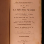 1852 Voyage US Exploring Squadron Science Wilkes Expedition Dead Sea GOLD MAP