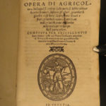 1553 Crescenzi Agriculture HERBAL Botany Hunting Italian Wine Ruralia Commoda