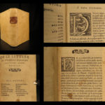 1554 RARE Italian Letters Bernardo Tasso Annibal Caro Tolomei Gonzaga Atanagi