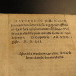 1554 RARE Italian Letters Bernardo Tasso Annibal Caro Tolomei Gonzaga Atanagi