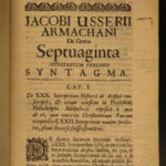 1655 1ed James Ussher Irish Bible Septuagint Old Testament Greek Bible ESTHER