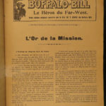 1910 Stories of Buffalo Bill Cody Wild West Americana Texas INDIANS French 9v