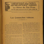 1910 Stories of Buffalo Bill Cody Wild West Americana Texas INDIANS French 9v