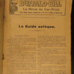 1910 Stories of Buffalo Bill Cody Wild West Americana Texas INDIANS French 9v