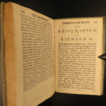 1681 1ed Richard II of England Life & Reign Hundred Years War Medieval Howard
