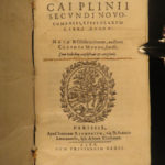 1588 Pliny the Younger 1st ed Epistles Panegyricus Vesuvius ROME Early Church