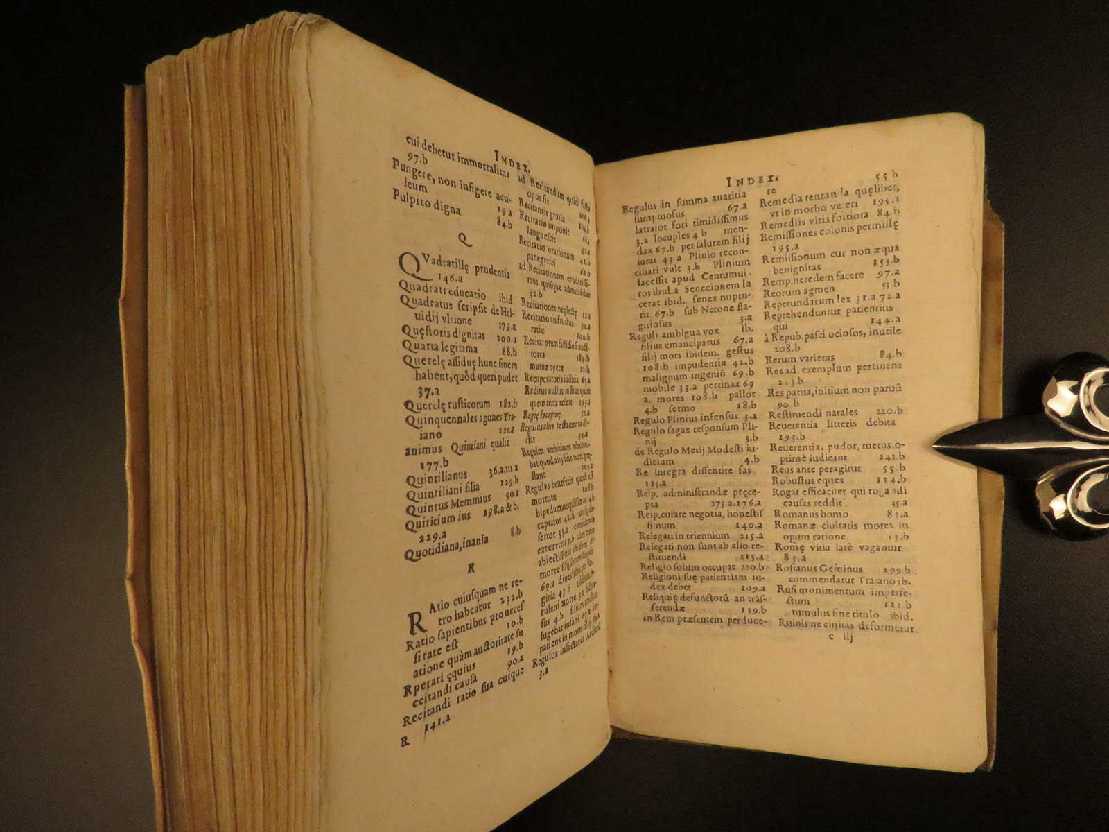 1588 1st ed Pliny the Younger Epistles Panegyricus Vesuvius ROME Early