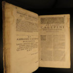 1656 FAMOUS Calepino Dictionary 9 Language Lexicon Gallic Hebrew Greek ENGLISH +