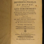 1772 World Superstitions & Customs Japan Florida Hottentot Cortez Egypt Orville