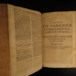 1669 Sanchez On Marriage Jesuit LAW Sexuality Perversion Forbidden Books! FOLIOS