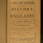 1685 Samuel Daniel History England Edward Richard Henry William Conqueror FOLIO