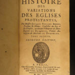 1691 Bossuet Variations Protestant vs Catholic Propaganda Huguenot Reformation