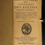 1691 Bossuet Variations Protestant vs Catholic Propaganda Huguenot Reformation