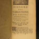 1691 Bossuet Variations Protestant vs Catholic Propaganda Huguenot Reformation