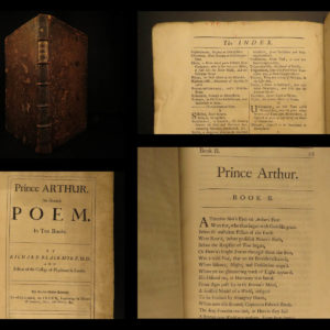 1695 Prince Arthur by Blackmore King Arthur FOLIO Glorious Revolution William III