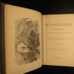 1875 1ed Pennsylvania Railroad American Revolution INDIANS Illustrated MAPS