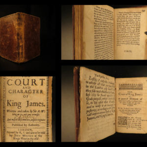 1650 King James of England 1ed Court & Character Weldon Ireland anti Jacobean