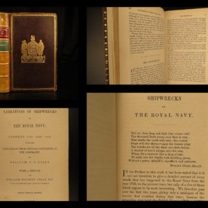 1851 Narratives of Shipwrecks of the Royal Navy Gilly Britain PIRATE Illustrated