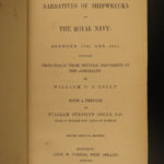 1851 Narratives of Shipwrecks of the Royal Navy Gilly Britain PIRATE Illustrated