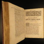 1737 1ed History of HUNGARY Jesuit Kazy Trnava Slovakia Philosophy RARE FOLIO