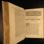 1737 History of HUNGARY 1ed Jesuit Kazy Trnava Slovakia Philosophy RARE FOLIO