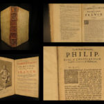 1674 ENGLISH Montluc 1ed Military War Commentaries France Solider Bible Firearms