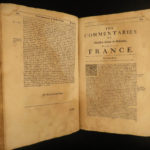1674 1ed ENGLISH Montluc Military War Commentaries France Solider Bible Firearms