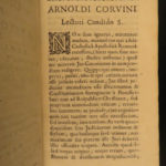 1671 Dutch Netherlands 1ed Arnoldus Corvini Papal LAW Imperial Arminianism