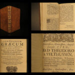 1702 BIBLE Greek & Latin New Testament Calvinism Hebraica Jan Leusden Leiden