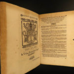 1565 PAPAL LAW Antonio Bardi Tractatus Juris Catholic Vatican ROME Pope Pius IV