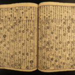 1780 Japanese Chinese Language Dictionary Mori Teisai 5v Woodblock Print