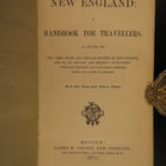 1873 1ed Osgood New England ATLAS Traveler Guide MAPS New York Quebec Geography