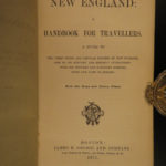 1873 1ed Osgood New England ATLAS Traveler Guide MAPS New York Quebec Geography