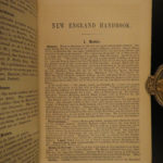 1873 1ed Osgood New England ATLAS Traveler Guide MAPS New York Quebec Geography