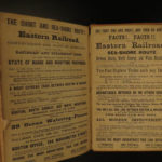 1873 1ed Osgood New England ATLAS Traveler Guide MAPS New York Quebec Geography