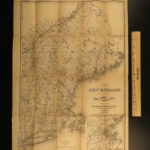 1873 1ed Osgood New England ATLAS Traveler Guide MAPS New York Quebec Geography