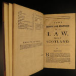 1698 Scottish LAW 1ed Dirleton Doubts & Questions Scotland Political Nisbet