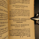 1553 Sabinus Catalog of Roman & German Emperors ROME Charlemagne Augustus Caesar